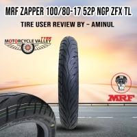 MRF Zapper 100/80-17 52P NGP ZFX TL Tire User Review by – Aminul